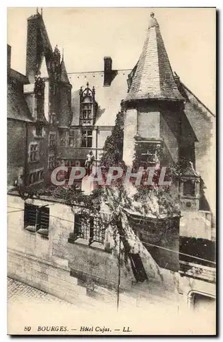 Cartes postales Bourges hotel Cujas