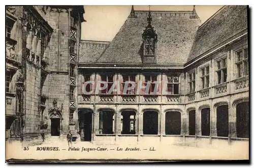 Ansichtskarte AK Bourges palais Jacques Coeur les Arcades