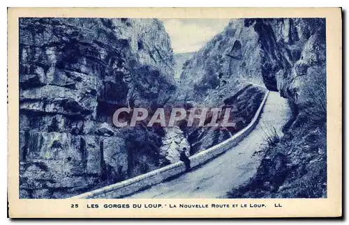 Cartes postales Les Gorges du Loup la nouvelle Route et le Loup