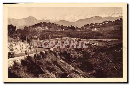 Cartes postales Excursion de la Grande Corniche vue sur les Alpes