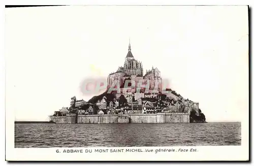 Cartes postales Abbaye du Mont Saint Michel vue generale face Est
