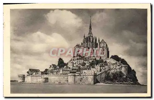 Cartes postales Abbaye du Mont St Michel vue generale face Est