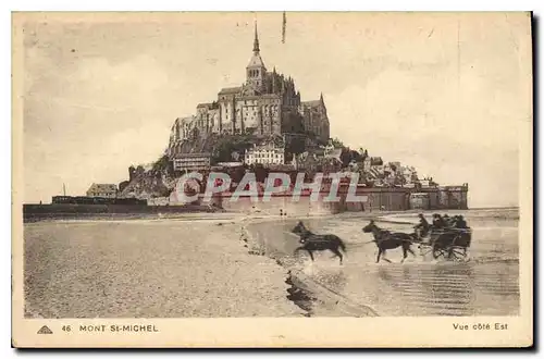 Ansichtskarte AK Mont St Michel vue cote Est