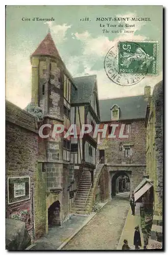 Cartes postales Cote d'Emeraude Mont Saint Michel la Tour du Guet