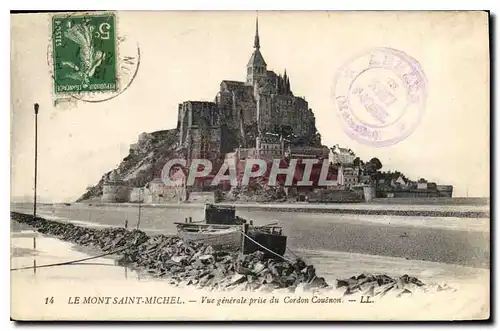 Ansichtskarte AK Le Mont Saint Michel vue generale prise du Cordon Couenon