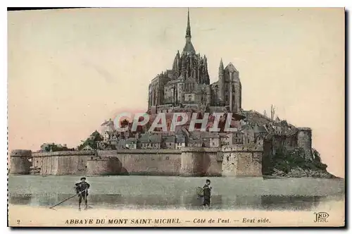 Cartes postales Abbaye du Mont Saint Michel cote de l'est