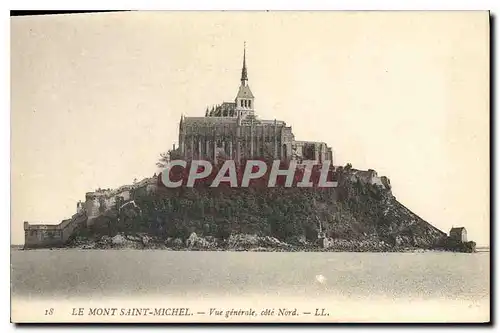 Cartes postales Le Mont Saint Michel Vue generale cote Nord