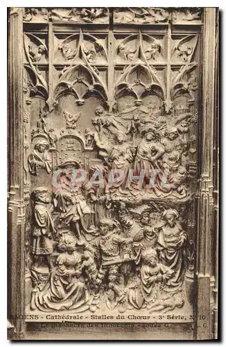 Cartes postales Amiens Cathedrale Stalles du Choeur