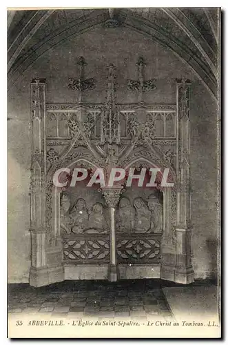 Cartes postales Abbeville l'Eglise du Saint Sepulere Le Christ au Tombeau