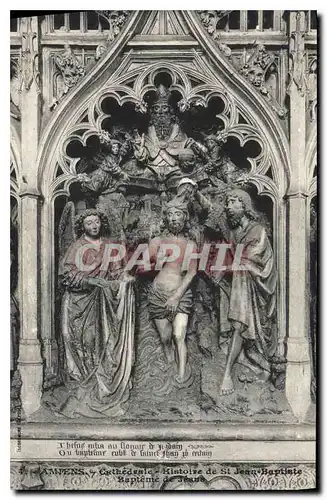 Cartes postales Amiens Cathedrale Histoire de St Jean Baptiste Bapteme de Jean