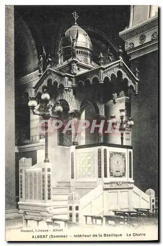 Cartes postales Albert Somme Interieur de la Basilique