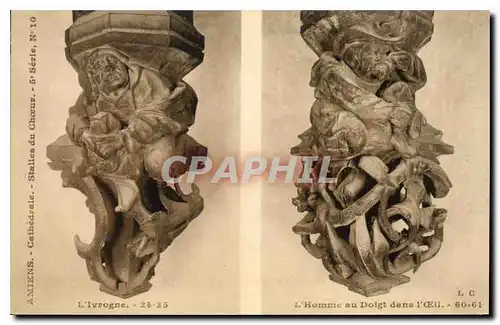 Cartes postales Amiens Cathedrale Stalles du Choeur l'Ivrogue