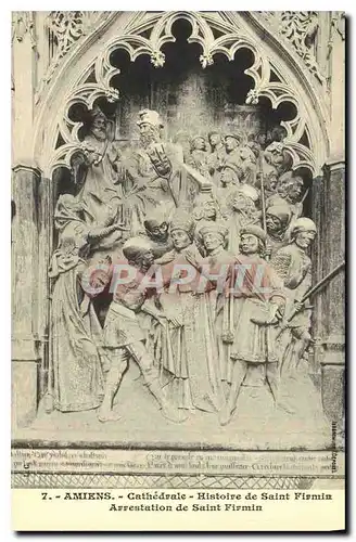 Cartes postales Amiens Cathedrale Histoire de St Firmin Arrestation de Saint Firmin