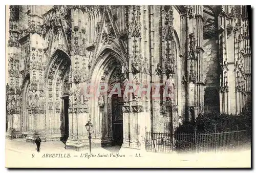 Cartes postales Abbeville l'Eglise Saint Vulfran