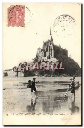 Cartes postales Le Saint Michel Pecheurs des Greves