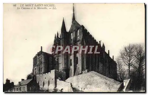 Cartes postales Le Mont Saint Michel Le Chateau et la Merveille