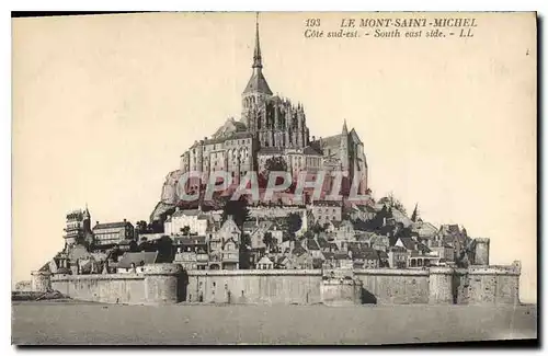 Ansichtskarte AK Le Mont Saint Michel Cote sud est South east side