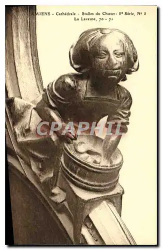 Cartes postales Amiens Cathedrale Stalles du Choeur La Laveuse