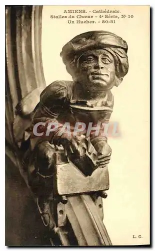 Cartes postales Amiens Cathedrale Stalles du Choeur Un Hucher