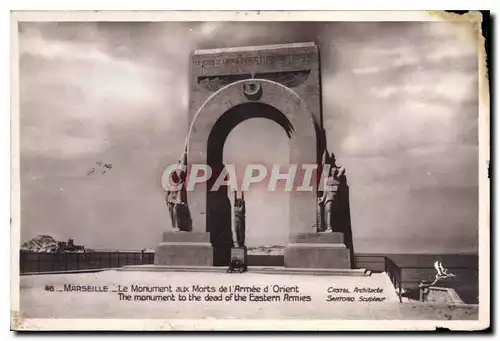 Ansichtskarte AK Marseille Le Monument aux Morts de l'Armee Orient