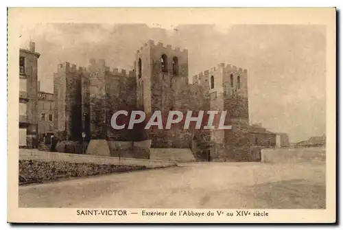 Ansichtskarte AK Saint Victor Exterieur de l'Abbaye du V