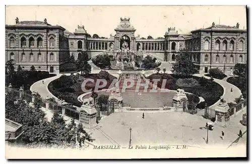 Ansichtskarte AK Marseille Le Palais Longchamps