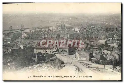 Cartes postales Marseille Vue Generale prise de N D de la Garde