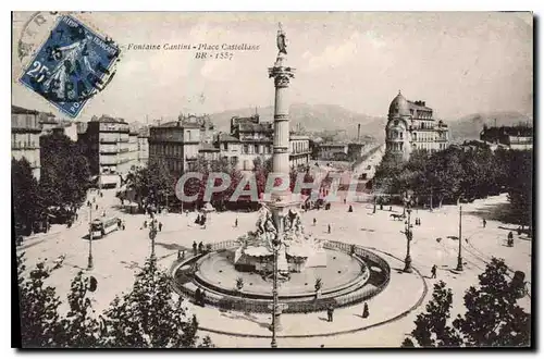 Ansichtskarte AK Marseille Place Castellane Fontaine Cantini