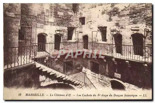 Ansichtskarte AK Marseille Le Chateau d'If Les Cachots du I stage du Donjon historique