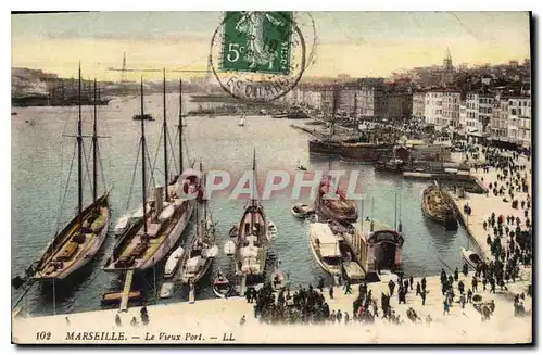 Cartes postales Marseille Le Vieux Port