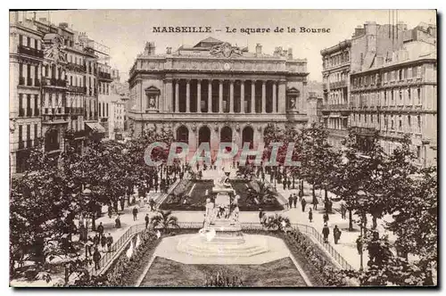 Ansichtskarte AK Marseille Le Square de la Bourse