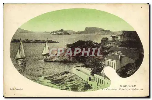 Cartes postales Marseille La Corniche pointe de Maldorme