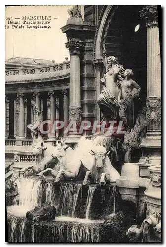 Ansichtskarte AK Marseille Detail d'Architecture du Palais Longchamp