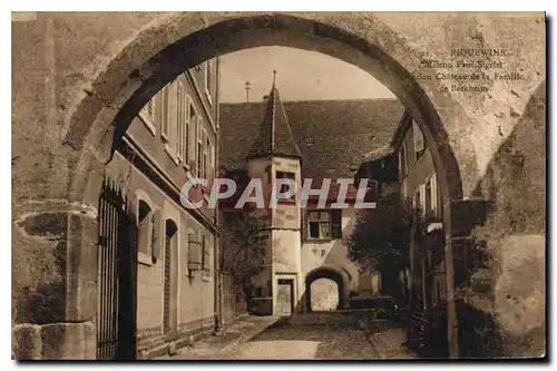 Cartes postales Riquewihr Maison Paul Sigrist Ancien Chateau de la Famille de Berkheim