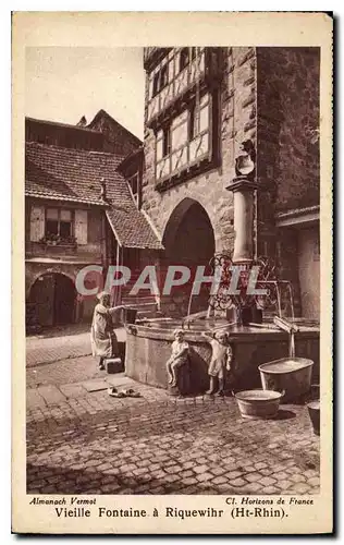 Cartes postales Vieille Fontaine a Riquewihr Ht Rhin