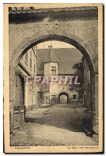 Ansichtskarte AK Riquewihr La Cour des Berckheim