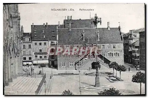 Cartes postales Mulhausen i Els Rathausplatz