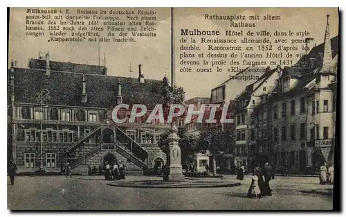 Cartes postales Mulhausen i E Rathaus