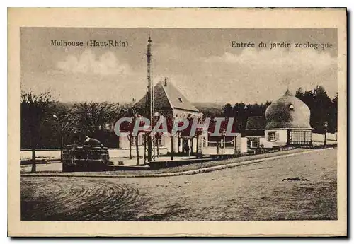 Cartes postales Mulhouse Haut Rhin Entree du Jardin zoologique Zoo