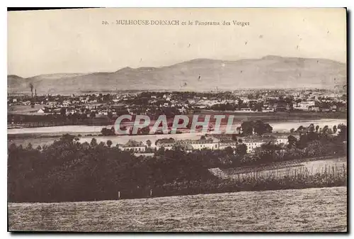 Ansichtskarte AK Mulhouse Dornach et le Panorama des Vosges