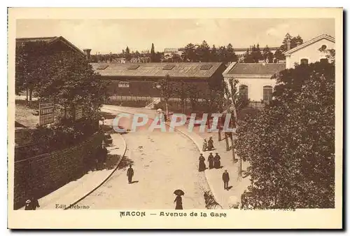 Cartes postales Macon Avenue de la Gare