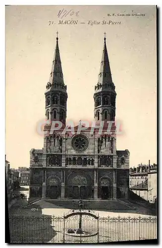 Ansichtskarte AK Macon Eglise St Pierre