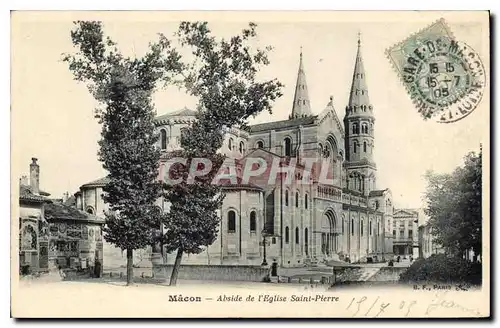 Ansichtskarte AK Macon Abside de l'Eglise Saint Pierre