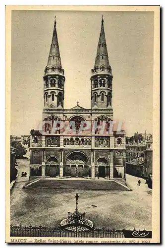 Ansichtskarte AK Macon Eglise Saint Pierre