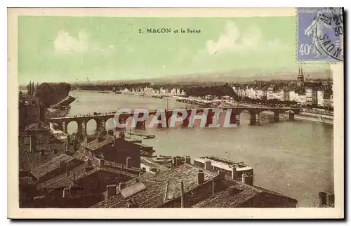 Cartes postales Macon et la Saone