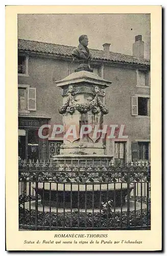 Cartes postales Romaneche Thorins Statue de Roclet