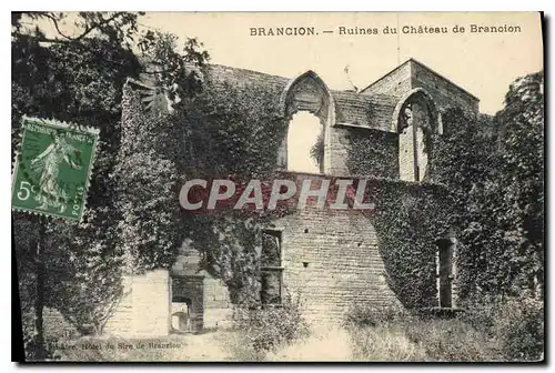 Cartes postales Brancion Ruines du Chateau de Brancion