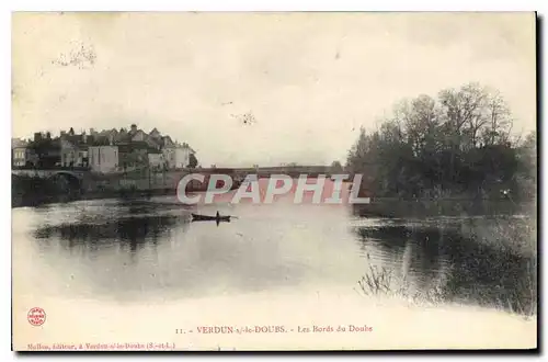 Ansichtskarte AK Verdun sur le Doubs Les Bords du Doubs