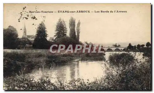 Ansichtskarte AK Morvan Touriste Etang sur Arroux Les Bords de l'Arroux