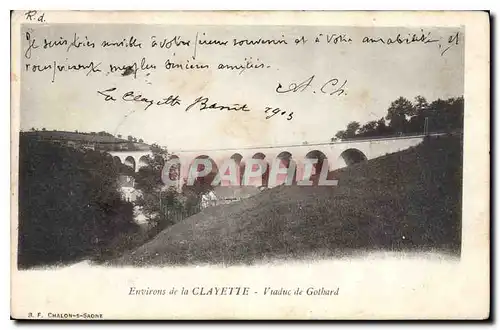 Cartes postales Environs de la Clayette Viaduc de Gothard